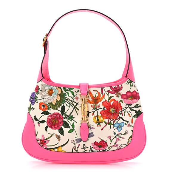Gucci Tops - Gucci Canvas Flora Medium Jackie Hobo #235271G12B